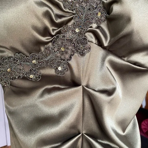 Cache Olive Green Prom Dress - Picture 2 of 11